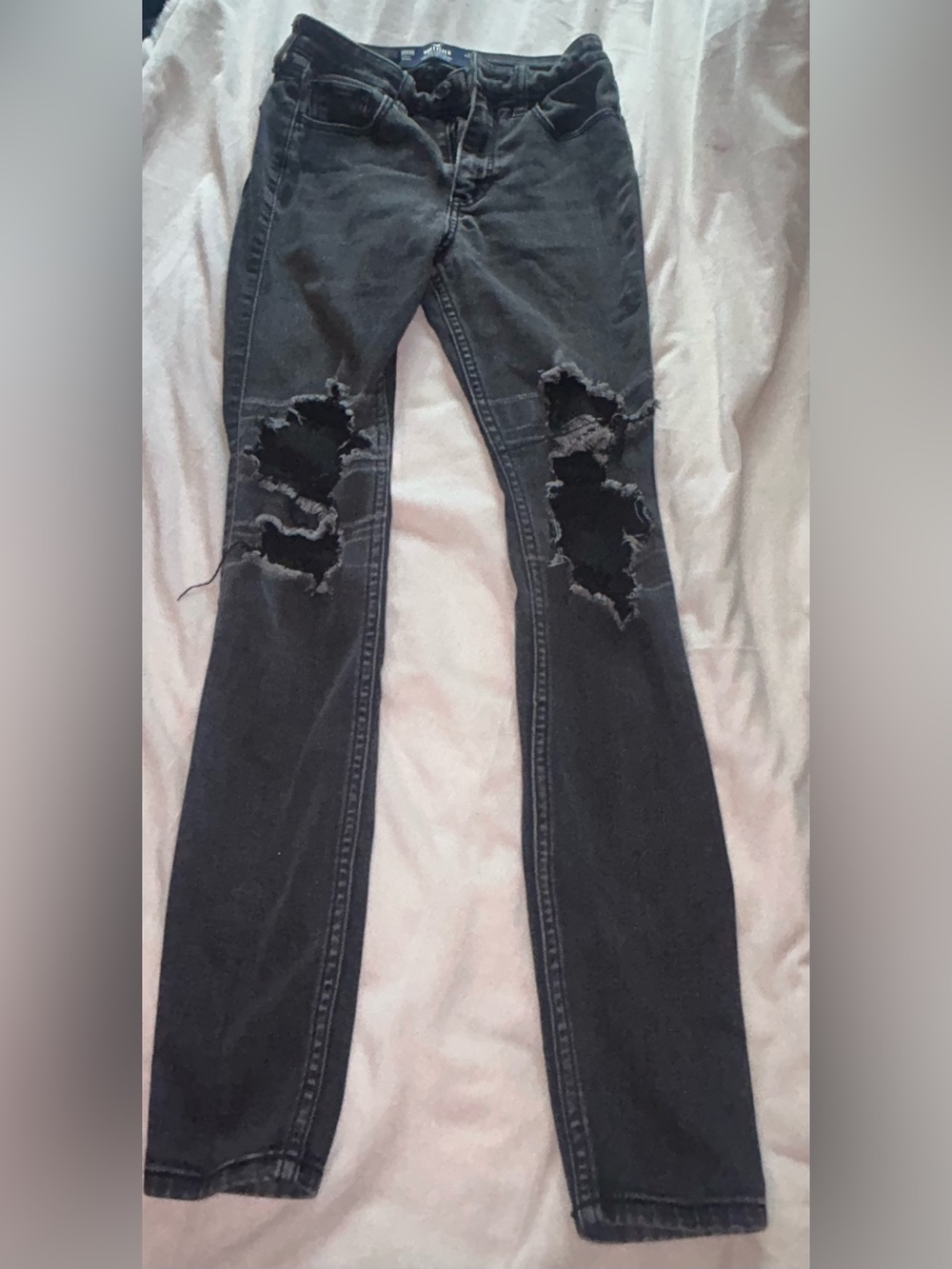 Hollister Black Ripped Skinny Jeans